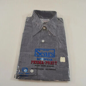 Sears Boys Collared Shirt Size 12  Vintage NEW